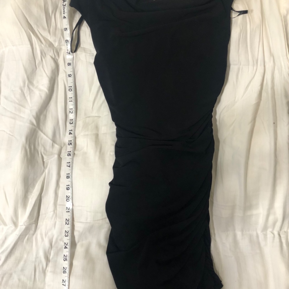 Black XS BCX minidress with silver beading